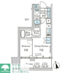 ライオンズフォーシア中央ＭＩＮＡＴＯの物件間取画像